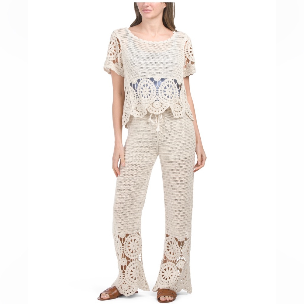 Solitaire Crochet 2 Piece Pant Set